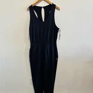 Sweaty Betty Navy Sleeveless Jumpsuit with Keyhole Back